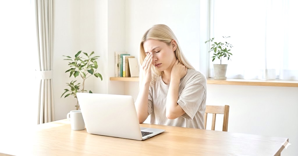 目の疲れは、顔の巡りから整える｜奈良市 美肌フェイシャル・リンパ