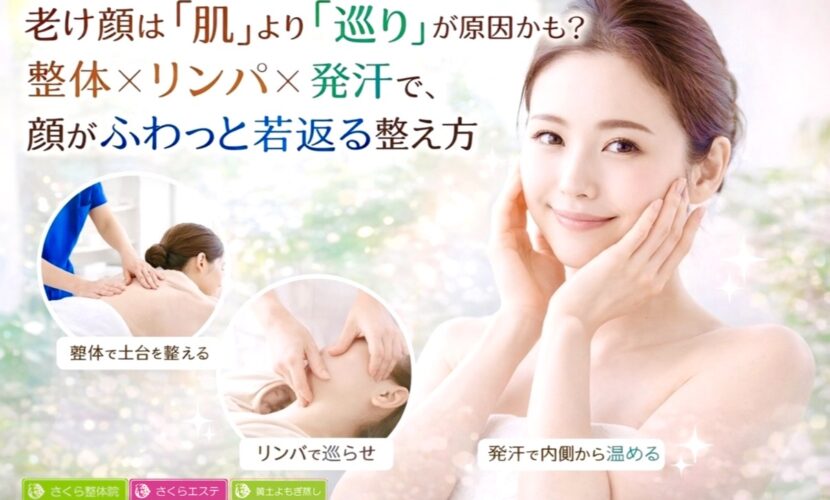 奈良市の老け顔若返り美肌リンパさくら整体院